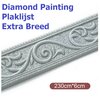 Diamond Painting Klebeliste auf Rolle extra breit silber (230x5cm)