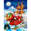 Diamond Painting Kerstman in slee