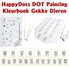 HappyDots DOT Painting Kleurboek Gekke dieren - 20 stippelschilderijen