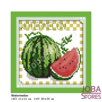 Borduur Pakket Fruit 06 14CT voorbedrukt (15x15cm)