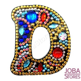 Diamond Painting Sleutelhanger Alfabet Letter D