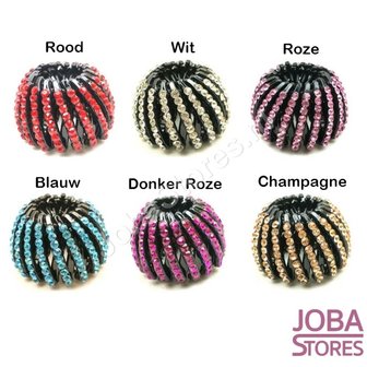 Haar Sieraad Bling Klein Donker Roze