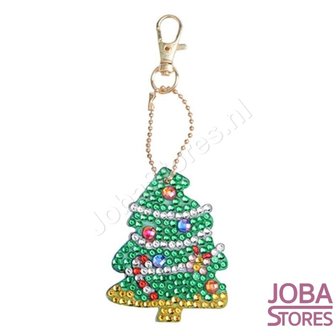 Diamond Painting Sleutelhanger Set Kerst 05 (5 stuks)