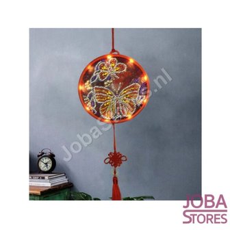 Diamond Painting Wandornament Vlinders met verlichting