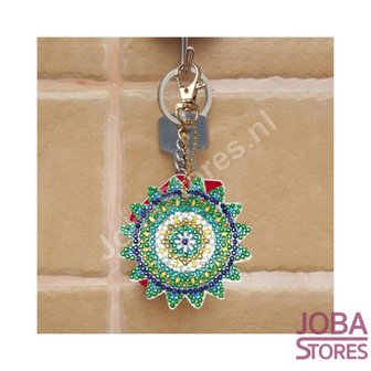 Diamond Painting Sleutelhanger Set Mandala (5 stuks)