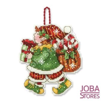 Borduur Kerst Hanger 01 (14ct, telpatroon)