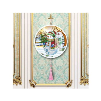 Diamond Painting Wandverzierung Weihnachten (Schneemann)