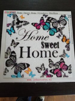 Diamond Painting Home Sweet Home Schmetterlinge 30x30cm