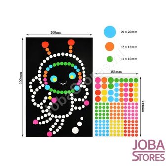 Sticker Fun Sticker Set Dots (6 St&uuml;ck)