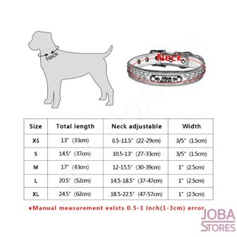 Benutzerdefiniertes Hundehalsband 011 mit Ihrem eigenen Namen