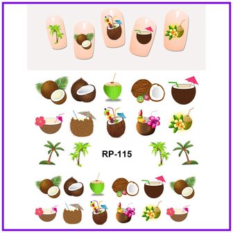 Nagelsticker Set Obst (150 Sticker)