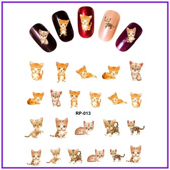 Nagelsticker Set Katzen (150 Sticker)