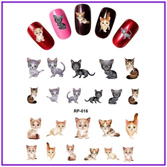 Nagelsticker Set Katzen (150 Sticker)