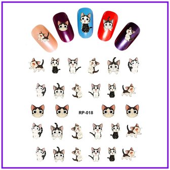 Nagelsticker Set Katzen (150 Sticker)