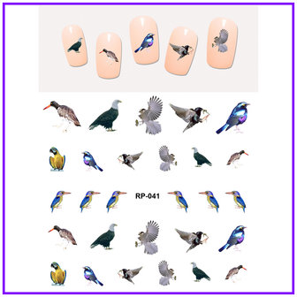 Nagelsticker Set V&ouml;gel (150 Sticker)