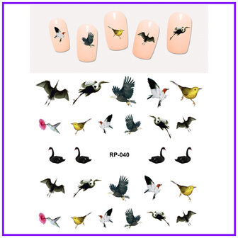 Nagelsticker Set V&ouml;gel (150 Sticker)