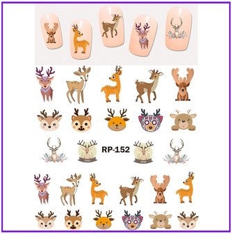 Nagelsticker Set Tiere (150 Sticker)