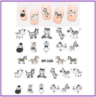 Nagelsticker Set Tiere (150 Sticker)