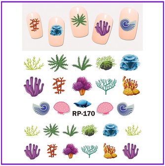 Nagelsticker Set Meer (150 Sticker)