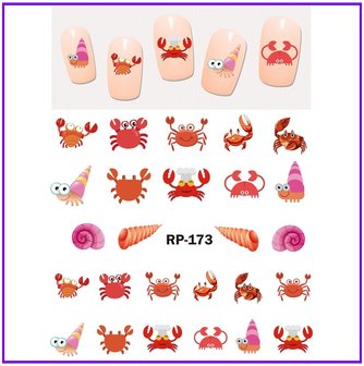 Nagelsticker Set Meer (150 Sticker)