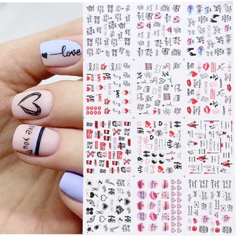 Nagelsticker Set Love (250 Sticker)