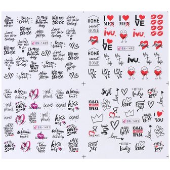 Nagelsticker Set Love (250 Sticker)