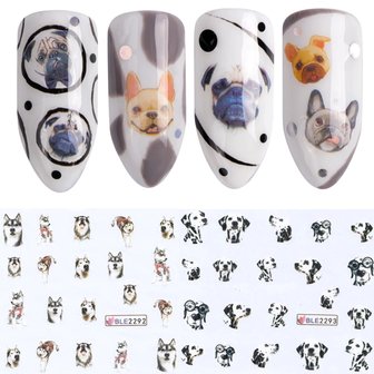 Nagelsticker Set Hunde (220 Sticker)