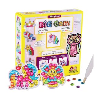 Diamond Painting Kinderpaket 01 (12 Sticker + 2 Anh&auml;nger)