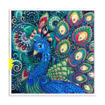 Special Diamond Painting Pfau 25x25cm