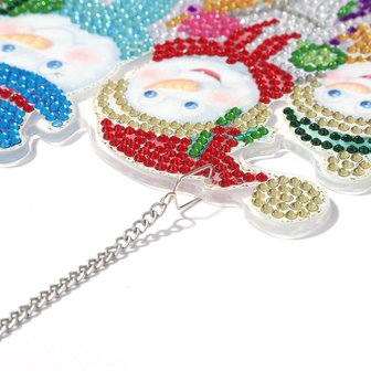 Diamond Painting Christmas Hanging Ornament 01 20cm (Schneem&auml;nner)