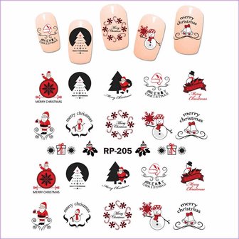 Nagelsticker Set Weihnachten 03 (6 Blatt)