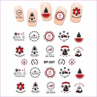 Nagelsticker Set Weihnachten 03 (6 Blatt)