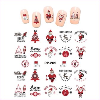 Nagelsticker Set Weihnachten 03 (6 Blatt)