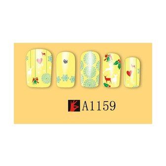 Nagelsticker Set Weihnachten 02 (12 Blatt)