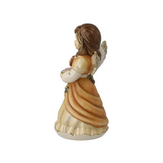 Goebel - Weihnachten | Deko Statue / Figur Engel s&uuml;&szlig;er Leckerbissen | Keramik, 15cm