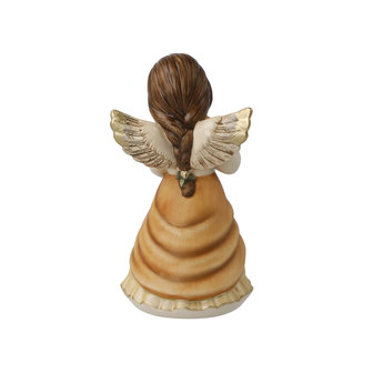 Goebel - Weihnachten | Deko Statue / Figur Engel s&uuml;&szlig;er Leckerbissen | Keramik, 15cm