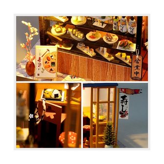 Miniatur-DIY-Haus TD35 Sushi-Shop