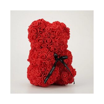 Algenb&auml;r mit Schleife Rot 25cm (Valentinstag / Muttertags TIPP)