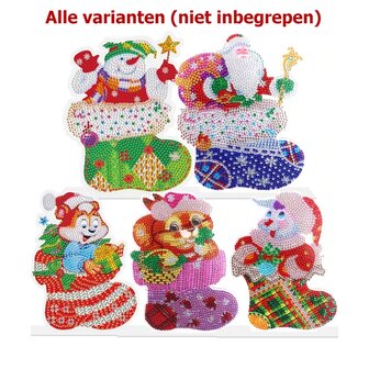 Diamond Painting Stehender Weihnachtsschmuck Weihnachtsstrumpf 02 (18cm)