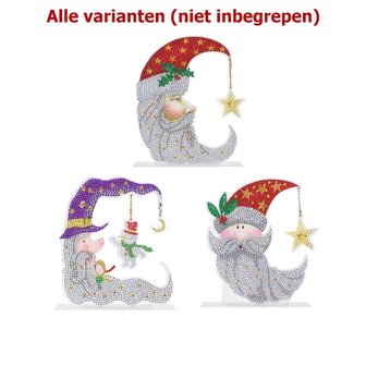 Diamond Painting Stehender Weihnachtsschmuck Weihnachtsmond 01 (20cm)