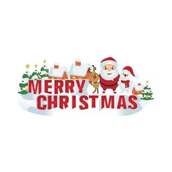 Diamond Painting Sticker Merry Christmas (30cm)