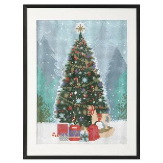 Grafix Diamond Painting Weihnachtsbaum 30x40cm - Rund