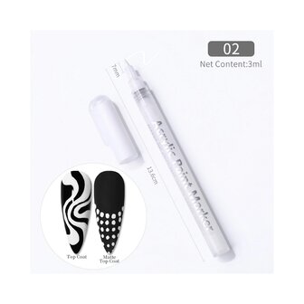 Nail Art Gel Nagellack Pen Set 01 (3 St&uuml;ck)