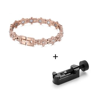 Magnetic Steel (Damen) Armband Julia Ros&eacute;goldfarben