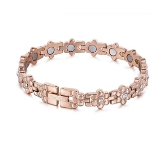 Magnetic Steel (Damen) Armband Julia Ros&eacute;goldfarben