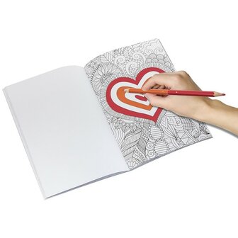 Grafix Color by Number 36 Blatt 23x16cm mit 6 Duo Bleistiften