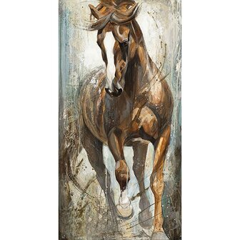 Diamond Painting Brown Horse (Gr&ouml;&szlig;e und Form der Steine ​​nach Wahl)