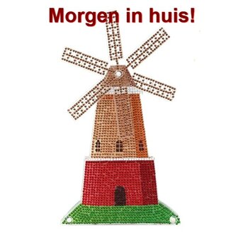Diamond Painting Staand ornament met beweging Molen (26cm)