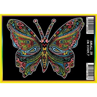 ColorVelvet Vlinder fluwelen kleurplaat