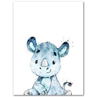 Diamond Painting Cartoon - Baby Neushoorn